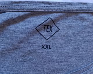 Camiseta Gris Estrellas Tachuelas XXL Algodón Tex