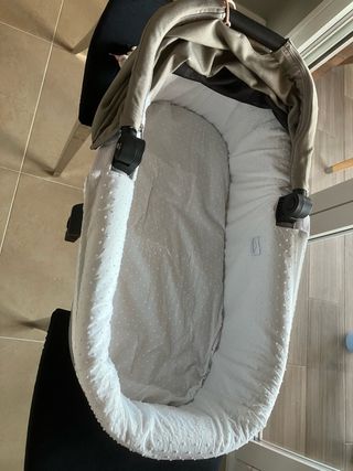 Funda capazo reversible artesanal Nubeluna