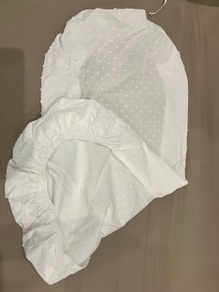 Funda capazo reversible artesanal Nubeluna