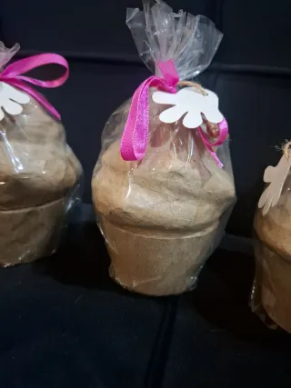 Conjunto de cuatro cajitas de cartón