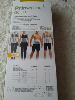 Faja Dorsolumbar Mujer Talla S