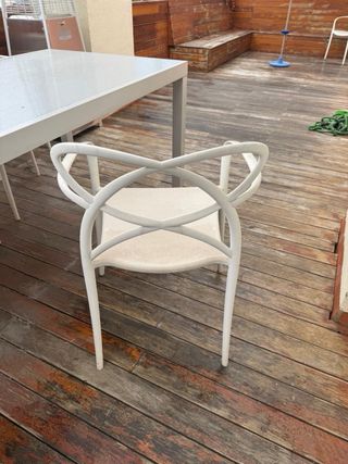 Mesa de exterior cristal y metal extensible