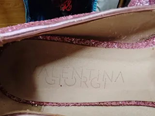 Ballerine glitter rosa donna