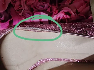 Ballerine glitter rosa donna