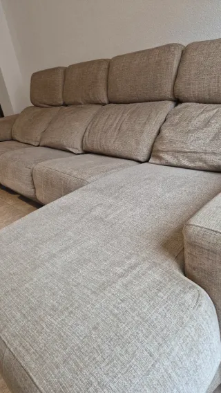 Sofá Chaise Longue Beige