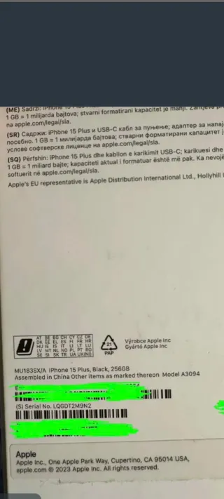 iPhone 15 Plus 256GB