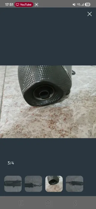 Tubo de escape Akrapovic honda forza 125