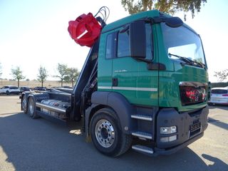 MAN TGS 26 480-CAMIONES GANCHO+GRUA