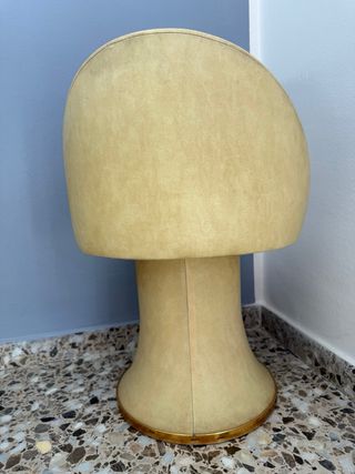 Puf vintage beige y marrón