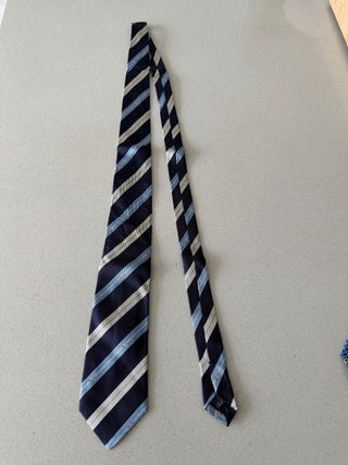 Corbata infantil rayas azules