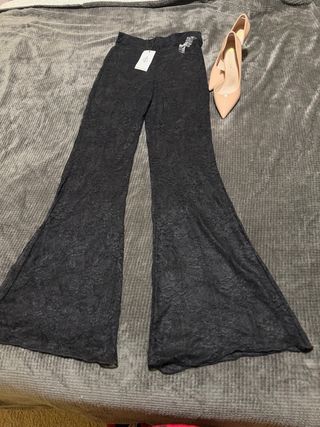 Pantalón Lencero Encaje Negro Talla Única