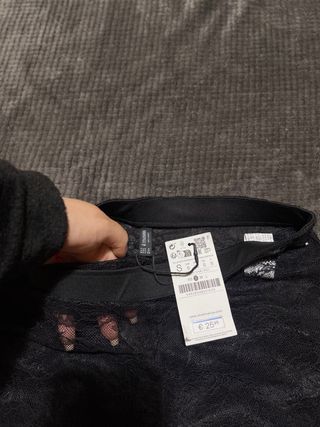 Pantalón Lencero Encaje Negro Talla Única
