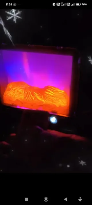 Calefactor efecto llama 3D