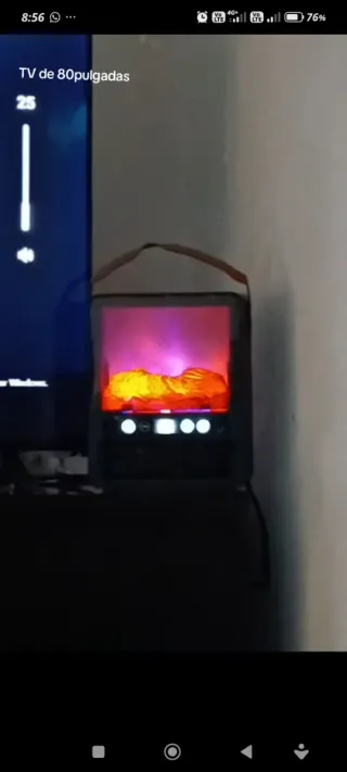 Calefactor efecto llama 3D