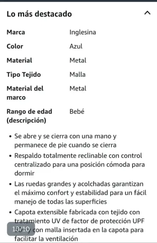 Silla de paseo plegable