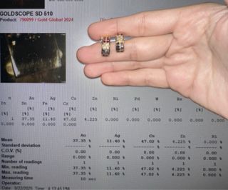 Pendientes Oro 9K Diamantes y Zafiros 3,54g