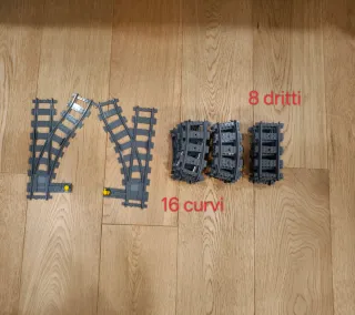 Lego binari dritti curvi e scambi