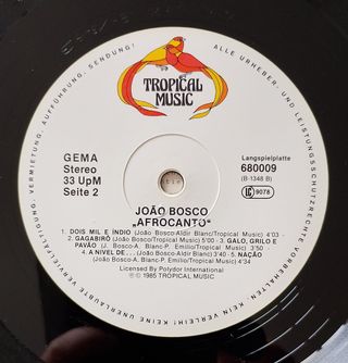 João Bosco - Afrocanto Vinilo