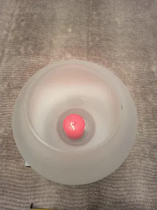 Portavelas de cristal SATINO