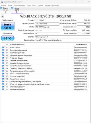 WD_BLACK SN770 SSD NVMe 2TB Gen4