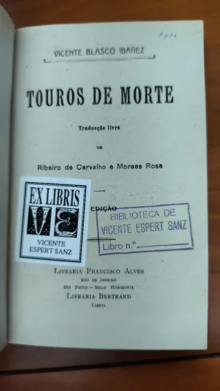Libro antiguo Vicente Blasco Ibañez.