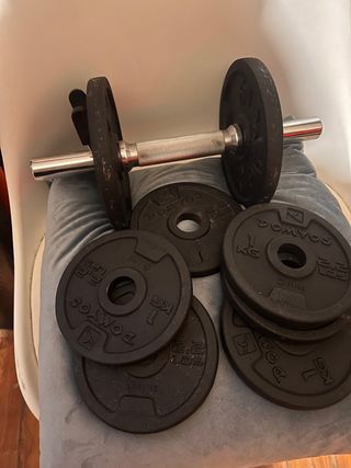 Mancuernas Domyos con discos