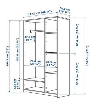 Armario IKEA BRIMNES Blanco