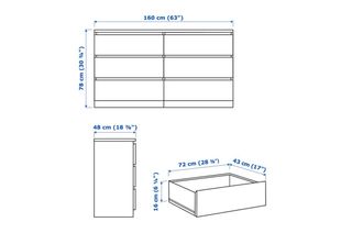 Cómoda MALM Ikea Blanca