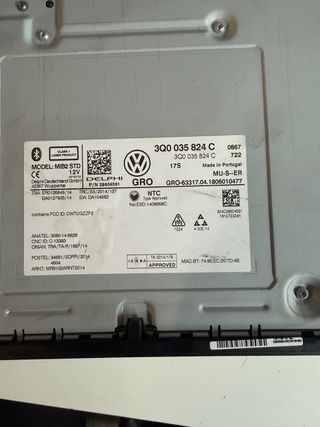 Carplay Pantalla y Marco Golf 7