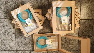 Cable Óptico Activo FS 40G QSFP+ a 4 Duplex LC