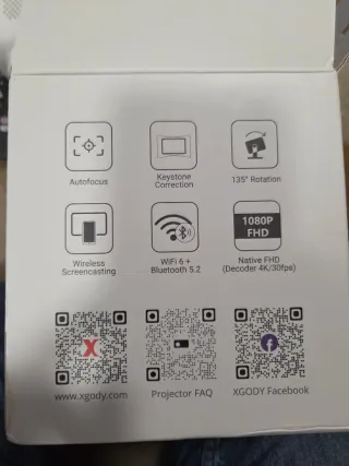 Proyector XGODY Gimbal N5 Full HD