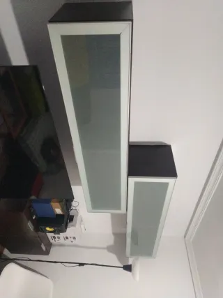 Armario colgante cristal y metal