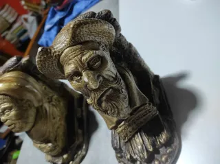 2 Apoyalibros Don Quijote y Sancho Vintage