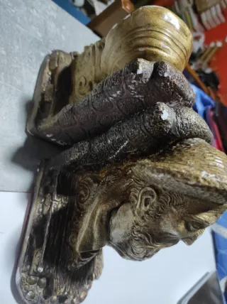 2 Apoyalibros Don Quijote y Sancho Vintage