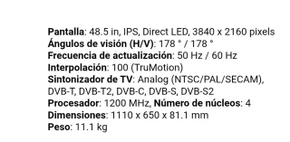Televisión LG 55