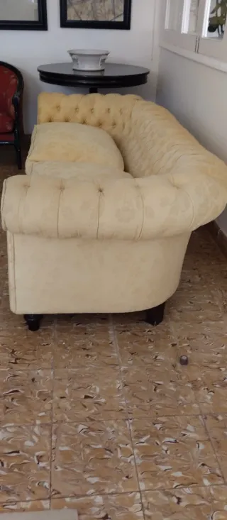 Sofá Chester Beige 2m Algodón