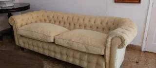 Sofá Chester Beige 2m Algodón