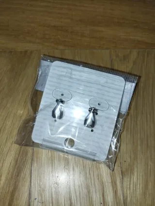 Pendientes de pinza flor plateada y perla