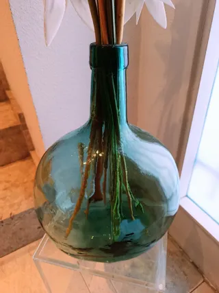 Damajuana verde antigua