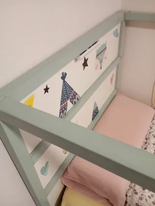 Cama litera Kura Ikea Pintada