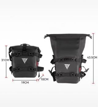 Alforja impermeable moto de 5 a 8 litros  NUEVA