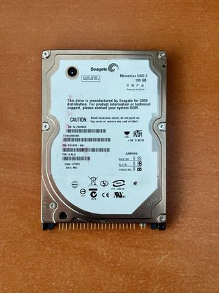 Disco Duro Seagate Momentus 5400.3 100GB.