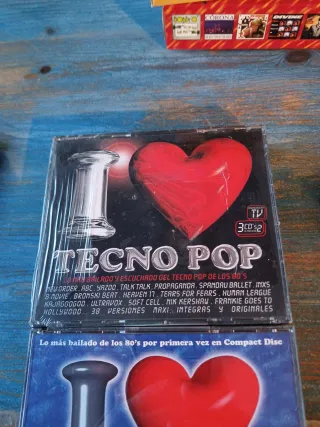Lote 9 CDs I Love Disco & Tecno Pop 80s