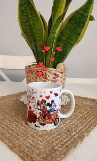 Taza San Valentín Mickey y Minnie