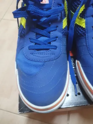 Deportivas Munich Azules y Naranjas