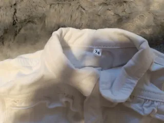 Chaqueta tejana blanca bebé 6-9 meses