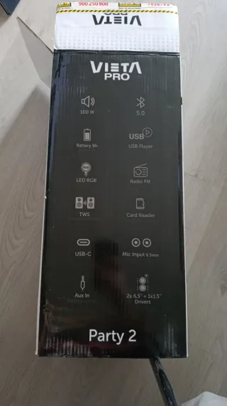 Altavoz Vieta Pro Party 2 100W Bluetooth