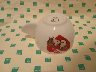 2 Tazzine Zuccheriera cucchiaino vassoio amore