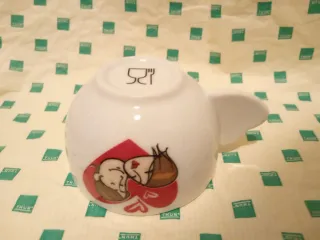 2 Tazzine Zuccheriera cucchiaino vassoio amore