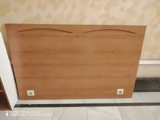 Cabezal de cama matrimonial madera